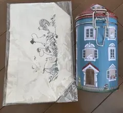 ムーミンハウス　空き缶　トートバッグ付き