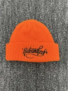 HideandSeek ニット帽 ビーニー オレンジのサムネイル