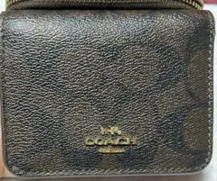 COACH 折り財布 シグネチャー レッド