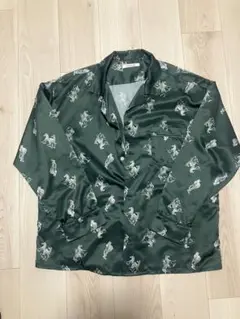 Journal Standard 総柄シャツ シマ馬柄 グリーン Lのサムネイル