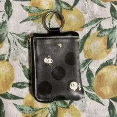 キーケース 黒地 金色ドット スヌーピー