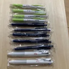ボールペン単色、3色　11本セット　SARASA 製薬会社ノベルティ