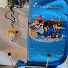 東京ディズニーシー ミッキーマウス ポーチ・レター型キーリングセット