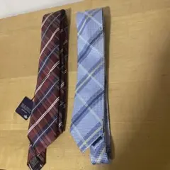 BRICK HOUSE チェック柄ネクタイ2本セット