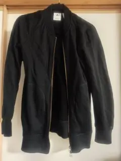 【adidas 】ブラック ジップアップジャケット L