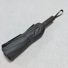 ☆紳士折りたたみ傘 折り畳み傘 直径105cm 晴雨兼用 収納ポーチ付き 黒