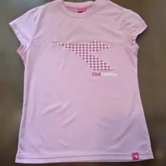 Diadora テニスウェア Tシャツ ピンク Mサイズのサムネイル