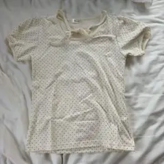 SEROOM ドット柄 半袖 Tシャツ リボン
