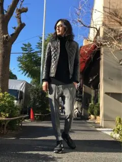 5351プールオム丸屋秀幸コレクション物フェイクファームートンロング