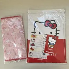 ハローキティ　ティッシュボックスカバー　ノート　クリアファイル　シール　ポチ袋