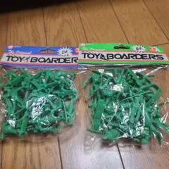 AJ's Toy Boarders スノーボードとスケート　グリーンアーミーメン