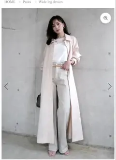 よう様専用　anuans ワイドデニム ベージュ Sサイズ 試着のみ タグ付き