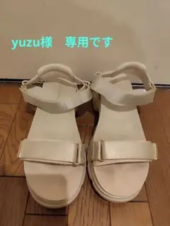 yuzu様▷オリエンタルトラフィック▶ベージュ ストラップ サンダル 厚底