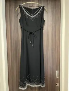 【Sybilla】シビラ ノースリーブワンピースM 黒