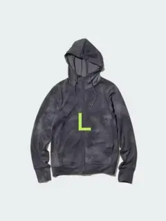 ユニクロ☆エアリズムUVカットメッシュフルジッププリントパーカＬ