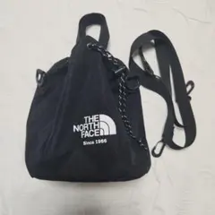 THE NORTH FACE ブラックショルダーバッグ巾着バック