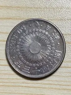 美品】 旭日五十銭銀貨 明治42年 50銭 - メルカリ