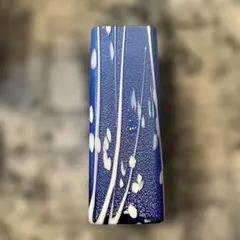 津軽びいどろ 花瓶 角型 ブルー ホワイトのサムネイル