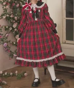 2025年最新】赤チェック ワンピース ロリータの人気アイテム - メルカリ