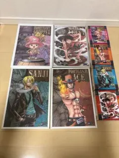 ワンピース フレーム付きジグソーパズルセット　300ピース　完成品発送