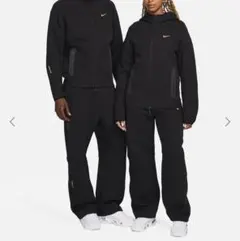 NIKE NOCTA テックフリース オープンヘム パンツ ブラック