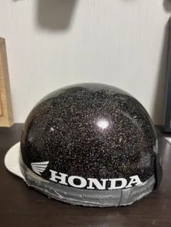 HONDA 半帽ヘルメット 黒/赤 - メルカリ