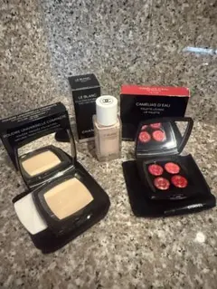 CHANEL リキッドハイライター　パウダーファンデ　口紅　3点セット