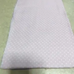 ダブルガーゼ ドット柄 うすピンク
