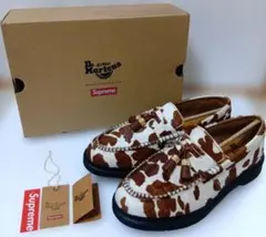 極美品】supreme×Dr.Martens タッセルローファー カウ柄 円堂守 - メルカリ