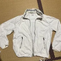 DIESEL ホワイト ナイロンジャケット Lサイズ