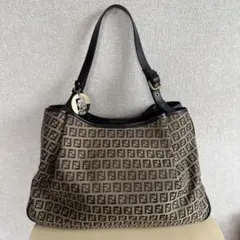 Fendi FFロゴ ショルダーバッグ ブラウン
