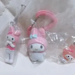 マイメロディセット ガチャガチャ めじるしアクセサリー フロッキー