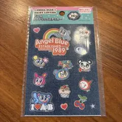 エンジェルブルー　デニムファブリックステッカー　新品