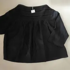 【新品】リネン　ブラック プルオーバーチュニック ベルメゾン　Lのサムネイル