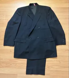 ダブルブレスト ビジネススーツ ブラックNo.09