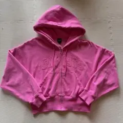 GAP ピンク ジップアップパーカー