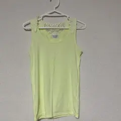 anyFAM イエロー タンクトップ レース装飾