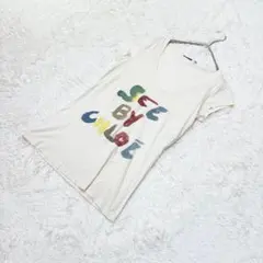 シーバイクロエ✨半袖Tシャツ【I38 USA2】ビッグプリント　丈長めのサムネイル