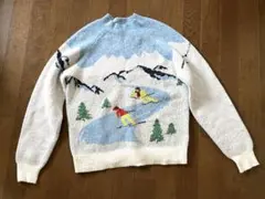 H&M エイチアンドエム　スキー柄セーター