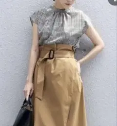piccin チェック　ブラウスのサムネイル