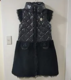 キルティングロングベスト