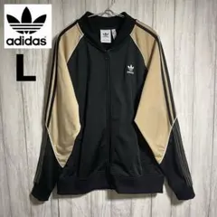 【レア】adidas トラックジャケット HI3000 ブラック 刺繍ロゴL