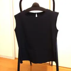 COMME CA ISM ネイビー ノースリーブ チュニック