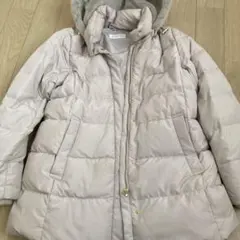 GLOBAL WORK ウツクシルエット撥水ダウンコート Mサイズ グレージュ