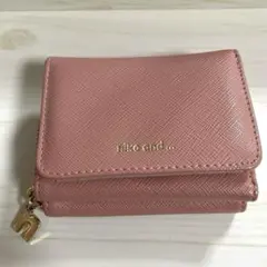 ニコアンド　三つ折り財布　ピンク