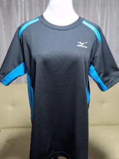 《mizuno》メンズスポーツウェア黒地にブルーラインM
