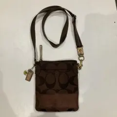 COACH シグネチャー ショルダーバッグ ブラウンのサムネイル