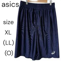 【asics】アシックス ハーフパンツ ネイビー XLサイズ 大きめ LL Oのサムネイル