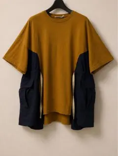 nagonstans ナゴンスタンス 異素材 紐 ドッキング Tシャツのサムネイル