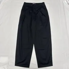 ユニクロU UNIQLOU タックワイドパンツ ブラック 70 XS